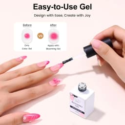 Makartt Blooming Gel Polish Clear UV LED Soak Off Nail Gel With Brush For Marble Watercolor Nail Art Painting DIY Manicure Gift