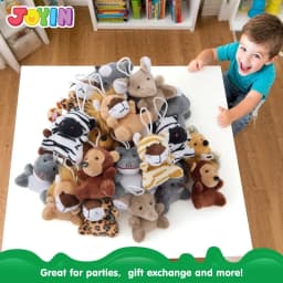 24 Pcs Small Stuffed Animals 3“ Kids Party Favors Bulk Safari Animals Plush Toys Party Stuffers Birthday Favors Classroom Prize