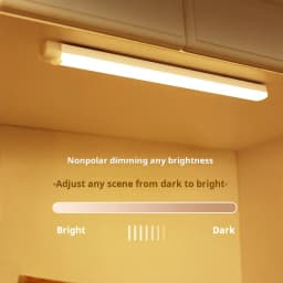 1pc Wireless Rechargeable LED Motion Sensor Cabinet Light - Ideal for Closet, Kitchen, Wardrobe, Stairs - Battery Operated Night