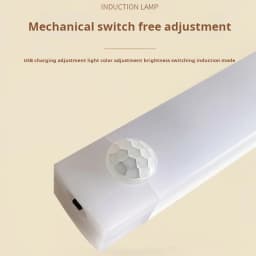 1pc Wireless Rechargeable LED Motion Sensor Cabinet Light - Ideal for Closet, Kitchen, Wardrobe, Stairs - Battery Operated Night