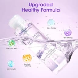 Polygel Slip Solution 473ml Anti Stick Liquid Nail Cleanser Pump Bottle with Nail Brush Professional Nail Extension Gel Remover