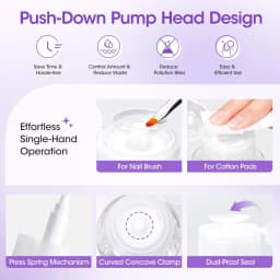 Polygel Slip Solution 473ml Anti Stick Liquid Nail Cleanser Pump Bottle with Nail Brush Professional Nail Extension Gel Remover
