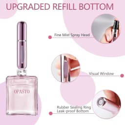 5ml /10ml Mini Portable Bottom-Filling Pump Perfume Bottle Sample Perfume Refillable Spray Bottle Empty Cosmetic Containers Set