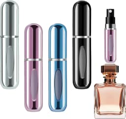 5ml /10ml Mini Portable Bottom-Filling Pump Perfume Bottle Sample Perfume Refillable Spray Bottle Empty Cosmetic Containers Set