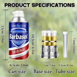 Dinosaur Park Vintage Shaving Cream Can Replica, Barbasol DNA Storage Device 1:1 Scale Dinosaur Movie Inspired Collectible Cosplay Prop
