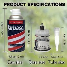 Dinosaur Park Vintage Shaving Cream Can Replica, Barbasol DNA Storage Device 1:1 Scale Dinosaur Movie Inspired Collectible Cosplay Prop