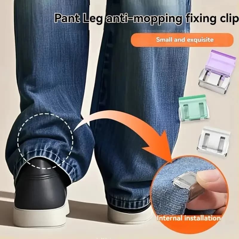 10PCS Clothing Clips Multi Function Pants Clips Leg Straps Clips Holder Clothing Pin for Clothes Long Pants Legs Sleeves