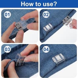 10PCS Clothing Clips Multi Function Pants Clips Leg Straps Clips Holder Clothing Pin for Clothes Long Pants Legs Sleeves