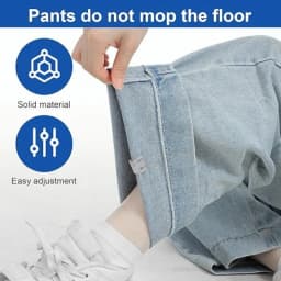 10PCS Clothing Clips Multi Function Pants Clips Leg Straps Clips Holder Clothing Pin for Clothes Long Pants Legs Sleeves