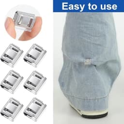 10PCS Clothing Clips Multi Function Pants Clips Leg Straps Clips Holder Clothing Pin for Clothes Long Pants Legs Sleeves