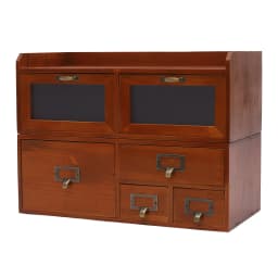 6 Drawers Desktop Organizing Cabinet, Supplies Organizer, Vintage Drawers for Cosmetics, Jewelry, Tea Bags, Sugar Packets