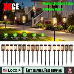 4/6 PCS Solar Pathway Light Outdoor Auto On/Off at Dusk Outdoor Waterproof Solar Lamp Garden Yard Patio Walkway Driveway Camping Decor Landscape Lighting Utomatic Pathway Lighting