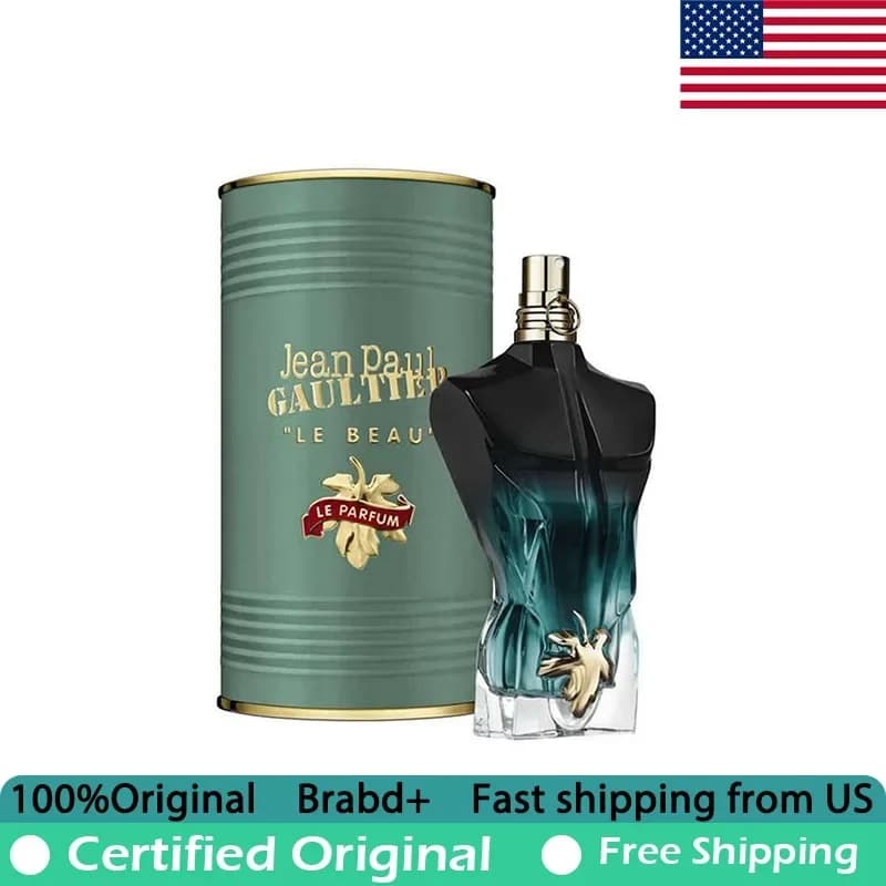 Jean Paul Gaultier Le Beau Le Eau de Parfum 4.2 Ounce 125 ML Original Premium Perfumes Lasting Oriental Woody Pheromones Perfume
