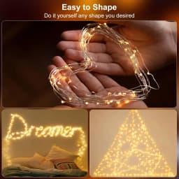 4Pcs/Pack 400 LED Solar Fairy Lights, Copper Wire String Lights with Solar Powered, 8 Lighting Modes, Outdoor/Indoor Lights for Garden, Patio, Wedding, Party & Holiday Decoration(Totaling 157.48 Feet ,Warm/Cool White/Muliticolor for Choose)