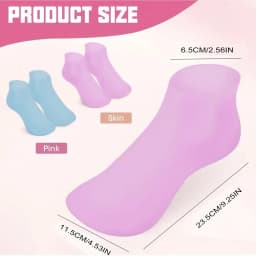 Moisturizing Foot Socks,Silicone Socks for Dry Cracked Feet Women's Foot Socks for Moisturizing,Featuring Massage