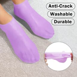 Moisturizing Foot Socks,Silicone Socks for Dry Cracked Feet Women's Foot Socks for Moisturizing,Featuring Massage