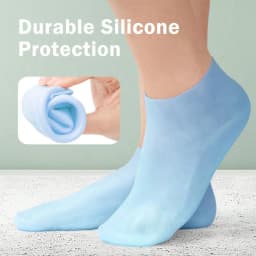 Moisturizing Foot Socks,Silicone Socks for Dry Cracked Feet Women's Foot Socks for Moisturizing,Featuring Massage