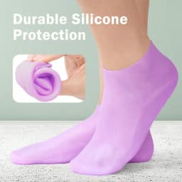 Moisturizing Foot Socks,Silicone Socks for Dry Cracked Feet Women's Foot Socks for Moisturizing,Featuring Massage
