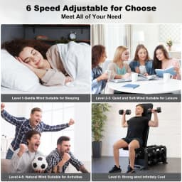 16 Inch LED Ceiling Fan Light with Remote Control Infinite Dimming 6 Levels of Wind Speed Living Room Bedroom Chandelier Fan