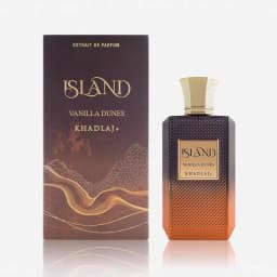 Khadlaj Island Vanilla Dunes Unisex Extrait De Parfum 3.4oz - Long-Lasting Sweet Vanilla Scent Ideal Holiday Gift