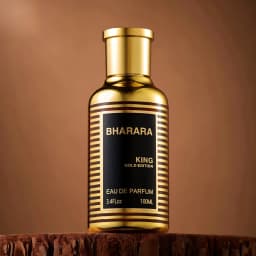 Bharara King Gold Edition Eau De Parfum, 3.4 Fl Oz / 100ml – Long-Lasting Luxury Fragrance for Men, Bold & Sophisticated Scent