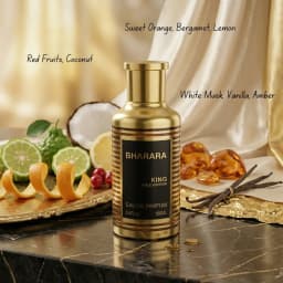 Bharara King Gold Edition Eau De Parfum, 3.4 Fl Oz / 100ml – Long-Lasting Luxury Fragrance for Men, Bold & Sophisticated Scent