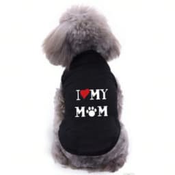 1pcs Lovely pet print vest new cat and dog T-shirt summer breathable clothes