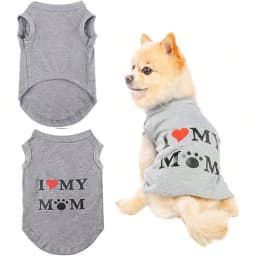 1pcs Lovely pet print vest new cat and dog T-shirt summer breathable clothes