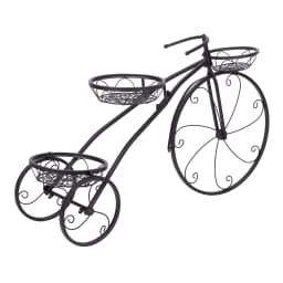 3 Tier Bicycle Shaped Iron Plant Stand Metal Flower Pot Holder Display Rack for Indoor Outdoor Garden Patio Balcony Porch