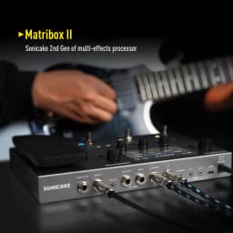 SONICAKE Matribox II Guitar Bass Amp Modeling Multi-Effects Processor with Expression Pedal FX Loop MIDI Stereo USB OTG QME-100
