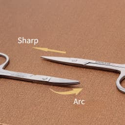 1 Piece Top Curved Design Portable Scissors, Multi-Functional | Personal Care Tool / Household Beauty Scissors