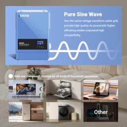 ANENJI 6.2KW 220v Hybrid Inverter Solar 48v Off Grid Inversor Built 120A MPPT Charge Controller With WiFi For Home Energy System
