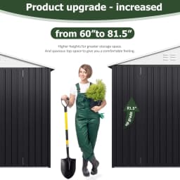 10x14 FT Outdoor Storage Shed, Garden Shed with Updated Frame Structure and Lockable Doors, Metal Tool Sheds, Customized