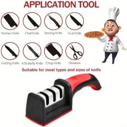 Sharp in 8 Seconds Knife Sharpener Non-Slip Handle Multifunctional Tool for Kitchen Home