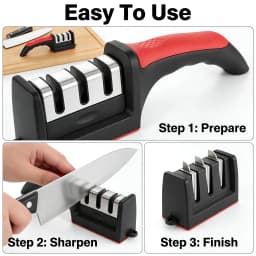 Sharp in 8 Seconds Knife Sharpener Non-Slip Handle Multifunctional Tool for Kitchen Home