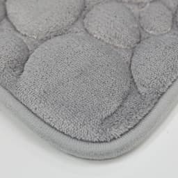 1 Set of Solid Color Simple Bathroom Water-absorbing and Non-slip Floor Mat Stone Pattern, Comfortable and Soft, Three-piece Set