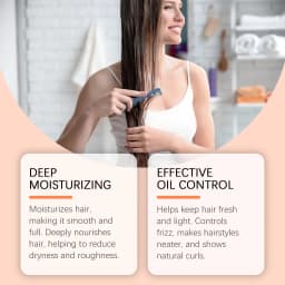 Hoegoa Coconut Hair Shampoo Conditioner Set Deep Cleaning Frizz Removal Moisturizing Smoothing Oil Control Hair Cleaning Set