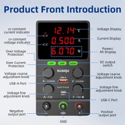KUAIQU OCP OVP OUTPUT DC Power Supply 12V 24V 30V 10A Laboratory Adjustable Power Supply LED Lighting Sent from US Warehouse