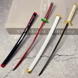 10inch Metal Katana Anime Safe Unsharpened Damascus Sword Ninja Knife Blade Real Japanese Katana Original Samurai Sabre Toy Gift