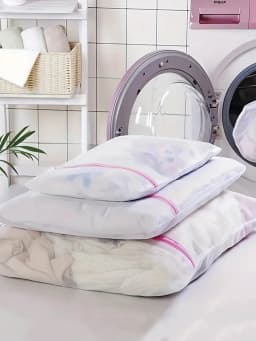 3Pcs/Set Zipped Laundry Bags Reusable Washing Machine Clothing Care Washing Mesh Net Bra Socks Lingerie Underwear Laundry Bags