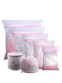 3Pcs/Set Zipped Laundry Bags Reusable Washing Machine Clothing Care Washing Mesh Net Bra Socks Lingerie Underwear Laundry Bags