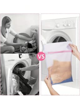 3Pcs/Set Zipped Laundry Bags Reusable Washing Machine Clothing Care Washing Mesh Net Bra Socks Lingerie Underwear Laundry Bags