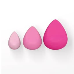 3-Piece Face Makeup Sponge Wedge Set, Streak-Free Blending Sponges, 3pc