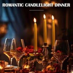 Pcs Flameless Taper Candles LED Taper Candles Flickering Bulk Ivory LED Candlestick for Easter Wedding Church Halloween Christm