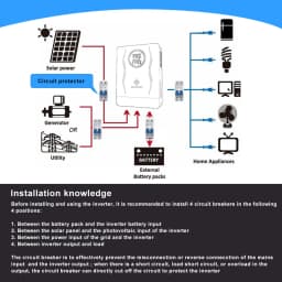 SUMRY Hybrid Solar Inverter 4000w 24V 140A Over-load Protection Pure Sine Wave Solar Inverter 5600W MPPT Solar Charger