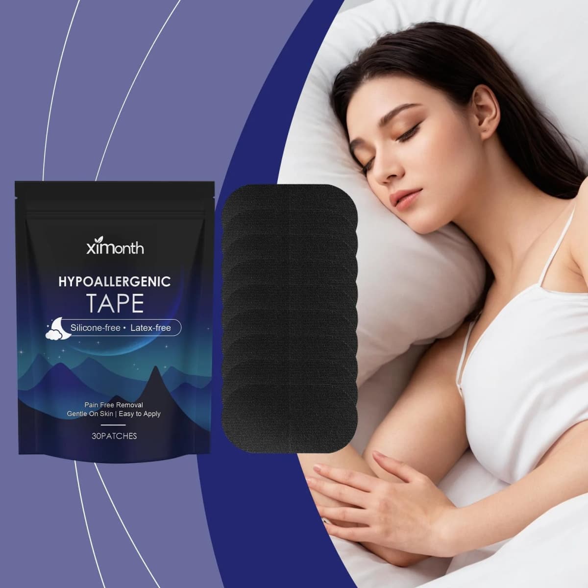 40pcs Breathable mouth tape, anti-snoring sleep tape, night sleep breathable mouth patch, comfortable body care products, sleep aid, travel-sized products, body care products for both men and women