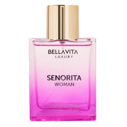 Bellavita Luxury Senorita Eau de Parfum | 100 ml (3.4 fl.oz.) | Perfume for Women | Fresh Floral, Yuzu, Peony, and Musk Notes | Long Lasting Women's Fragrance | Mother's day Fragrance
