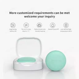 Wireless Bluetooth Digital Thermometer – Medical-Grade Accuracy, 24/7 Continuous Monitoring with App Alerts, Skin-Friendly Wearable Patch for Babies, Elderly & Postoperative Care
