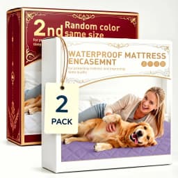 2Pcs,Buy One Selected Color Get One Random Free Quilted Waterproof Mattress Cover, Comfortable Stain & Wrinkle Resistant