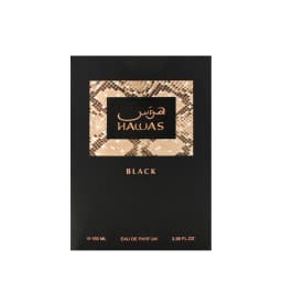 Rasasi Hawas Black Men’s EDP – Intense Woody Spicy, 3.4 fl oz / 100 ml
